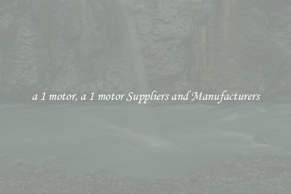 a 1 motor, a 1 motor Suppliers and Manufacturers