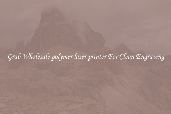 Grab Wholesale polymer laser printer For Clean Engraving