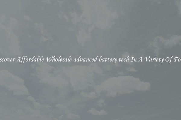 Discover Affordable Wholesale advanced battery tech In A Variety Of Forms