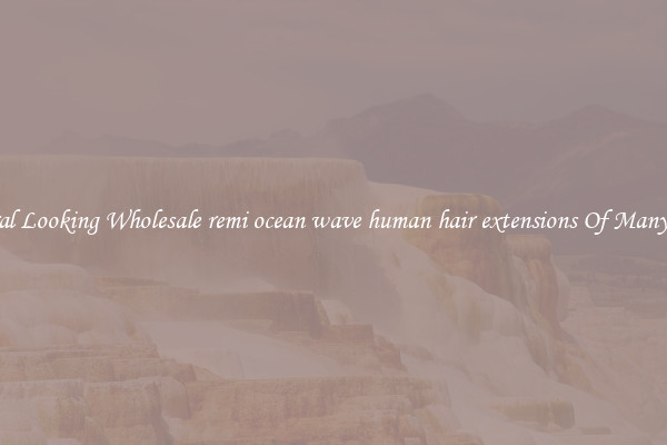 Natural Looking Wholesale remi ocean wave human hair extensions Of Many Types