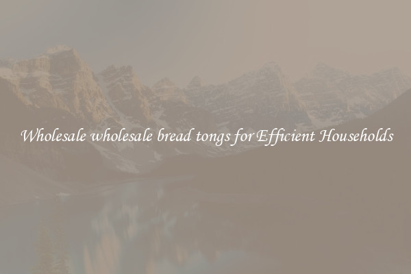 Wholesale wholesale bread tongs for Efficient Households