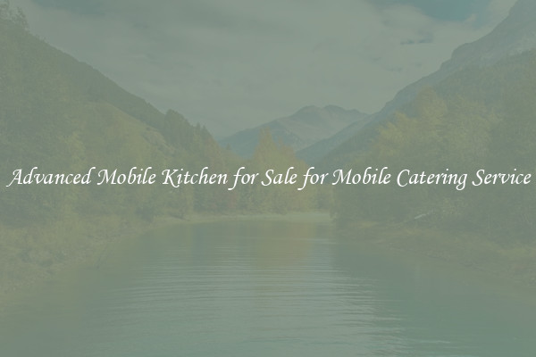 Advanced Mobile Kitchen for Sale for Mobile Catering Service