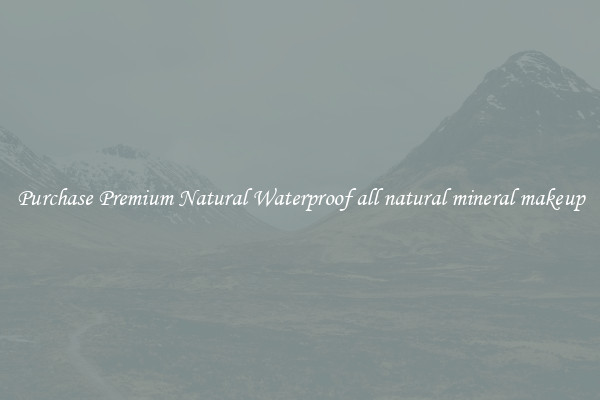 Purchase Premium Natural Waterproof all natural mineral makeup