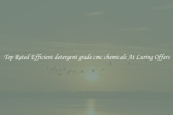 Top Rated Efficient detergent grade cmc chemicals At Luring Offers