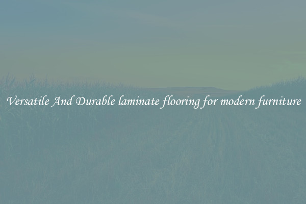 Versatile And Durable laminate flooring for modern furniture
