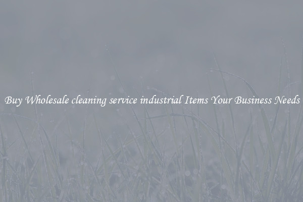 Buy Wholesale cleaning service industrial Items Your Business Needs